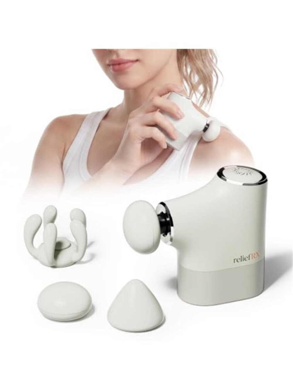 0.4lb Portable Mini Massage Gun, On-the-Go Quiet Pocket Massage - E